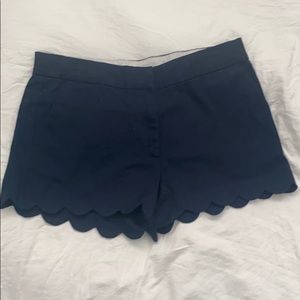 NWT Crewcuts girls 12 navy scallop cotton shorts
